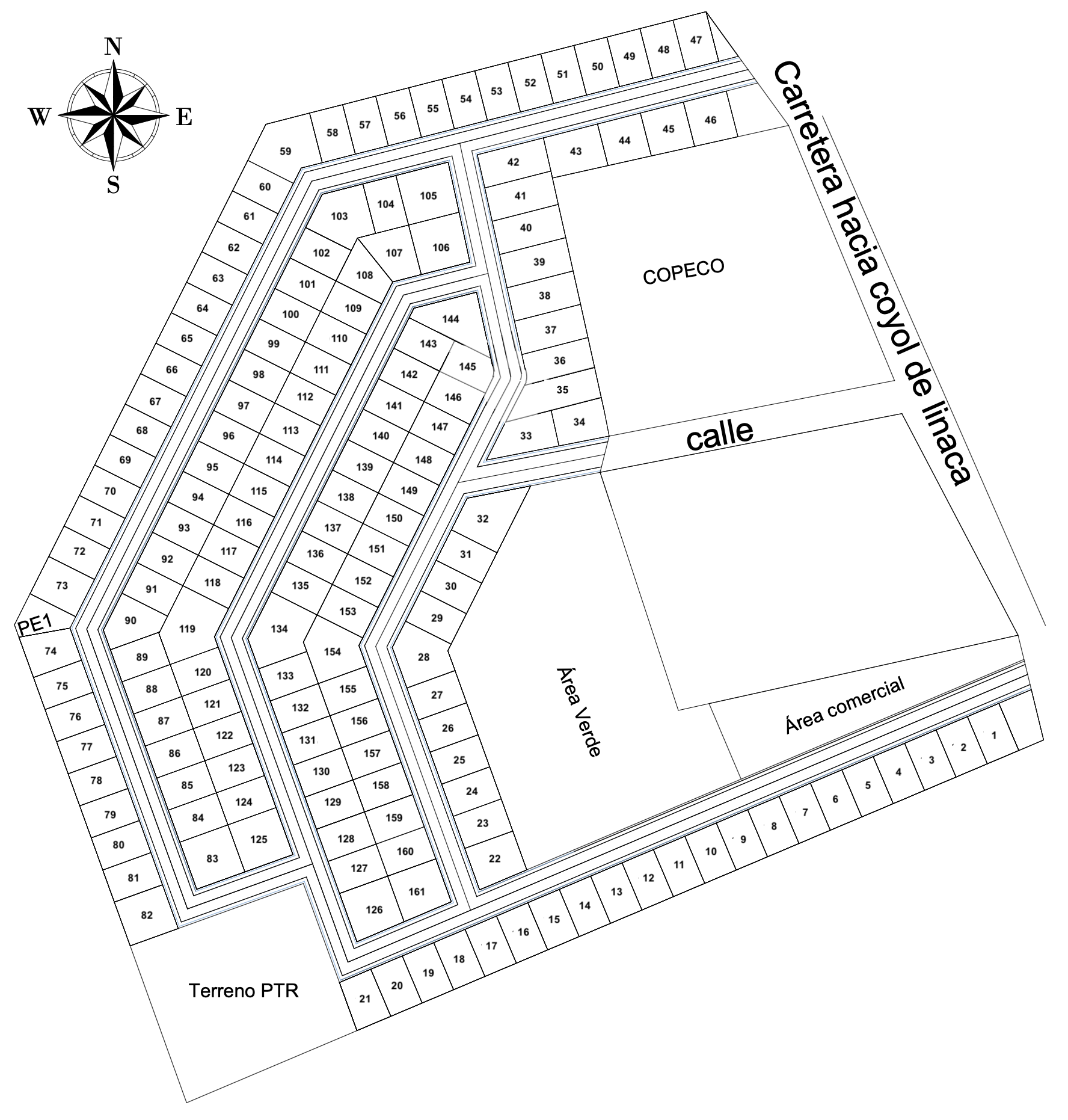 Plano de la lotificacion